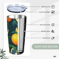 thumbnail image 6 of Kll Fresh Orange Stainless Steel Vacuum Insulated Coffee Cup 20 Oz Insulated Travel Mug Water Cup With Leak-Proof Straw Lid & Flip Lid,1 Metal Straws,1 Cleaning Brush, 6 of 8