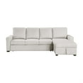 thumbnail image 5 of Lexicon Dimitri 2-Piece Microfiber Sectional with Right Chaise in Ice, 5 of 13