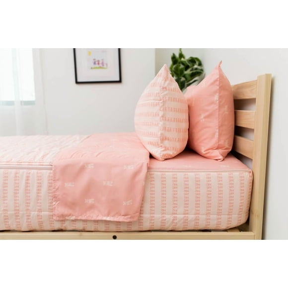 Beddy's Pink Ballerina Girls Durable Zipper Bedding Bed in a Bag Pink Ballet Sheets and Comforter Easy to Make and Wash Includes Pillowcase & Pillow Sham Kids Zip Bedding Super Soft All Season