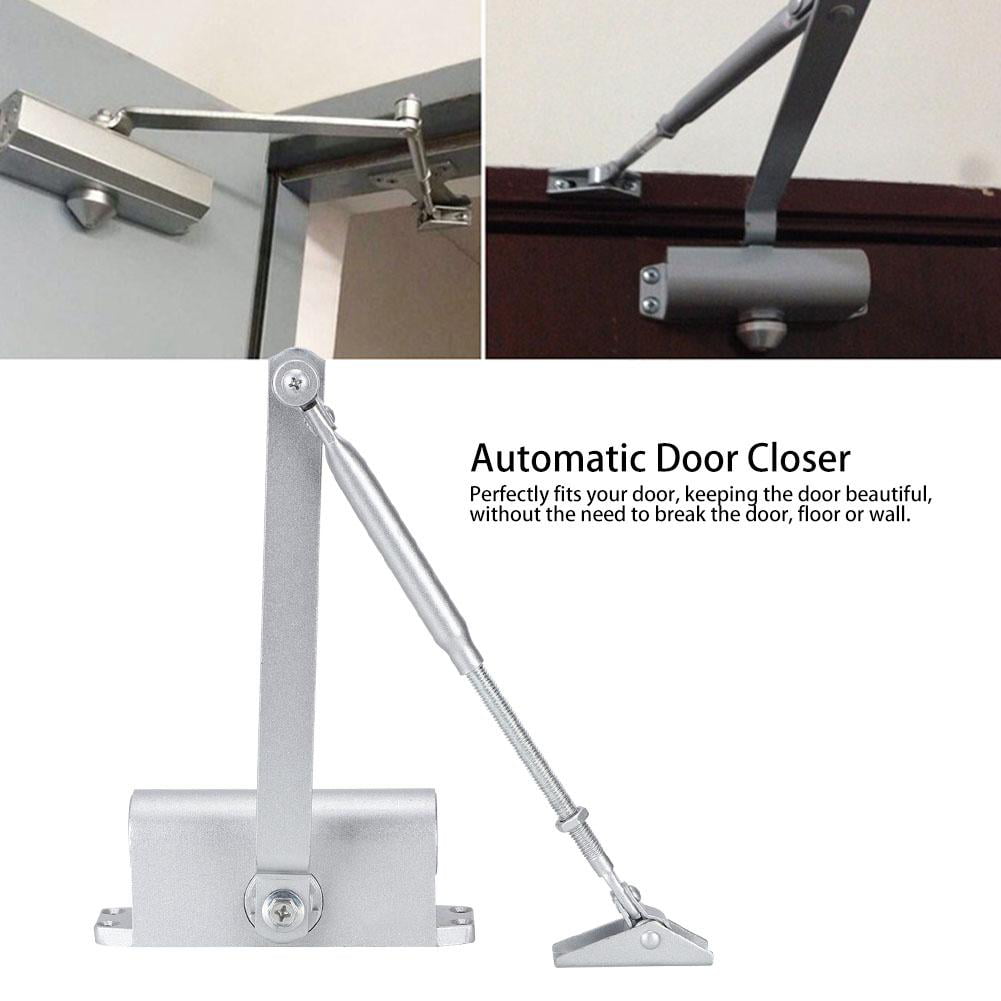 Automatic Door Closer Cast Aluminum 90 Degree Positioning Spring Hydraulic 