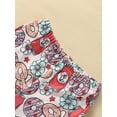 thumbnail image 6 of Bagilaanoe 4th of July Clothes for Toddler Baby Girl Short Sleeve Letter Print T-Shirts Tops + Floral Flare Trousers 12M 18M 24M 3T 4T 5T Kids Independence Day Outfits 2pcs Long Pants Set, 6 of 9