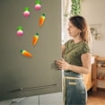 thumbnail image 2 of Un conjunto de pegatinas con mensajes de verduras y frutas pegatinas tridimensionales 3D para refrigerador de PVC de frutas, 2 of 5