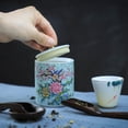 thumbnail image 3 of Enamel Ceramic Tea Caddy Tea Canister Tea Storage Container Tins Jar with Airtight Lid Water-proof Tank for Tea  Coffee  Herb  Sugar  Spice  Nuts, 3 of 8