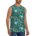 thumbnail image 2 of Balery Lephants in the Jungle Men's Sleeveless Muscle Shirts Workout Tank Top, Moisture Wicking, Odor Protection-XX-Large, 2 of 8