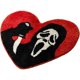 thumbnail image 3 of 26×24" Halloween Bath Rugs - Spooky Skull Design, Black Red, Absorbent & Washable, Soft & Non-Slip Ghostface Decor, Heart-Shaped Scream Rug - Horror Halloween Bathroom Decor Carpet and Gothic Doormat, 3 of 5