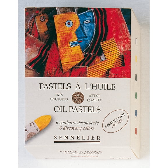 Sennelier Oil Pastel Set, 6-Color Discovery Cardboard Set