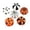 Multi color, variant on Artificial Pumpkin Set Black White Orange Decorative Faux Pumpkins for Halloween Fall Thanksgiving Table Centerpiece Decor