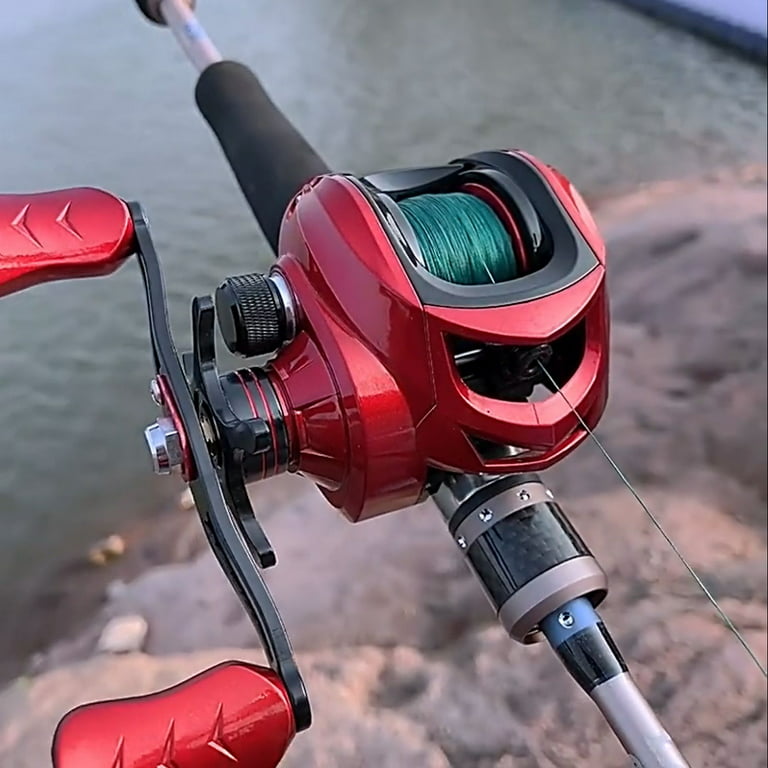 SANWOOD Fishing Reel Exquisite Spinning Metal 7.2:1 Gear Ratio Fishing Bait  Caster for Fishing Lover 