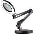 thumbnail image 1 of 5X Magnifying Glass Light with Base Stand USB Desktop Magnifier Lamp LED EyeCaring Light Magnifier Desk Lamp Adjustable Metal Swivel Arm Lamp 3 Color Modes 10 Dimmable Brightness for Reading, 1 of 8