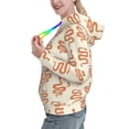 thumbnail image 2 of Honeii Hand Drawn Snake Pattern Womens Oversized Hoodies Long Sleeve Sweatshirts Pullover Fall Outfits with Pocket-Large, 2 of 7