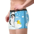 thumbnail image 3 of Kdxio Men's Boxer Briefs with Collie in Bathtub Print - Comfortable and Breathable Underwear for Everyday Wear, 3 of 7