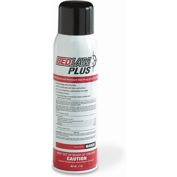 Bedlam Plus | Fast-Acting Bed Bug Spray Aerosol | Insecticide Spray | for Indoor Use on Mattresses, Wood Furniture and Carpets | 17 Ounce Can