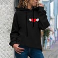 thumbnail image 1 of Tejiojio Womens Fall Clearance Autumn Winter Hoodie Sweatshirt Pullover Long Sleeved Comfortable Tops, 1 of 4