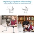 thumbnail image 4 of Support d'Ordinateur Portable Réglable, Bureau en Aluminium Pliable, Plateau Portable Portable Portable avec Ventilateur de Refroidissement Compatible MacBook Air Pro XPS iPad, 4 of 7