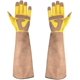 thumbnail image 1 of Guantes de soldadura Guantes de cuero para jardinería, guantes de protección, guantes de soldador, guantes de trabajo de soldadura (tamaño: METRO), 1 of 5