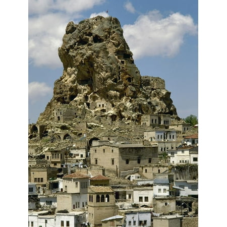 South Cave Castle Christmas Turkey. Cappadocia. Ortahisar. the Castle, Cave House. Central Anatolia Print Wall Art ()