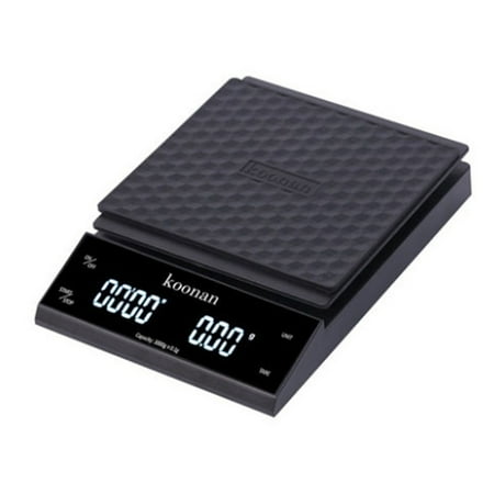 

Electronic Scale Built-in Auto Timer Pour Over Espresso Smart Coffee Scale Kitchen Scale Portable Coffee Scale Black