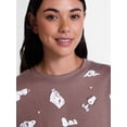 thumbnail image 4 of Peanuts Women's and Women's Plus Tee and Shorts Pajama Set by Grayson Social, 2-Piece, Sizes XS-3X, 4 of 5