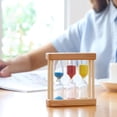 thumbnail image 4 of Dserhfy Sand Timer Set 1Min 3Min 5Min Hourglass 3-in-1 Desktop Sand Clock for Cooking Classroom Exercise Home Office Decoration, 4 of 7