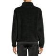 thumbnail image 4 of No Boundaries Junior's Plush Quarter Zip Pullover, 4 of 5
