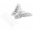 thumbnail image 2 of Juego de 12 pegatinas de pared de mariposa de flores 3D extraíbles pegatinas de pared de bricolaje plata Kuyhfg Sin marca, 2 of 5