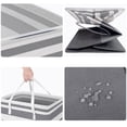 thumbnail image 2 of Kearding Contenedor de almacenamiento impermeable y plegable Estructura más fuerte Marco de alambre de metal Asas extralargas Fácil de Type3 NO3, 2 of 6