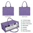 thumbnail image 2 of Large Capacity Tote Bag,Purple Leopard Print Handbag Fashion Luxury Tote Bag,15.7"x13"x 5.1" Inches,Laptop Compatible, 2 of 6