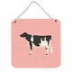 Holstein Vache Rose Chèque Mur Ou Porte Suspendus Imprime&44; 6 x 6 Po. – image 1 sur 1