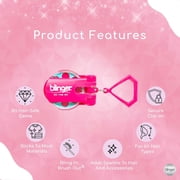 blinger® On The Go Mini Gem Stamper with 80 Hair Safe Jewels Perfect Gifts for Kids, Girls - Pink