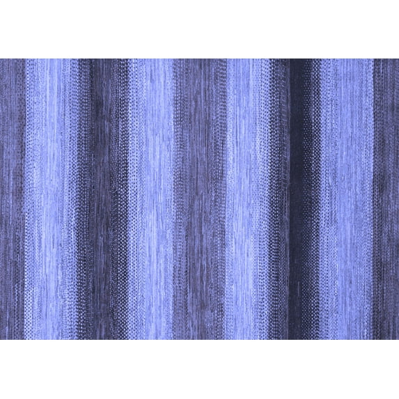 Ahgly Company Indoor Rectangle Abstract Blue Modern Area Rugs, 7' x 10'
