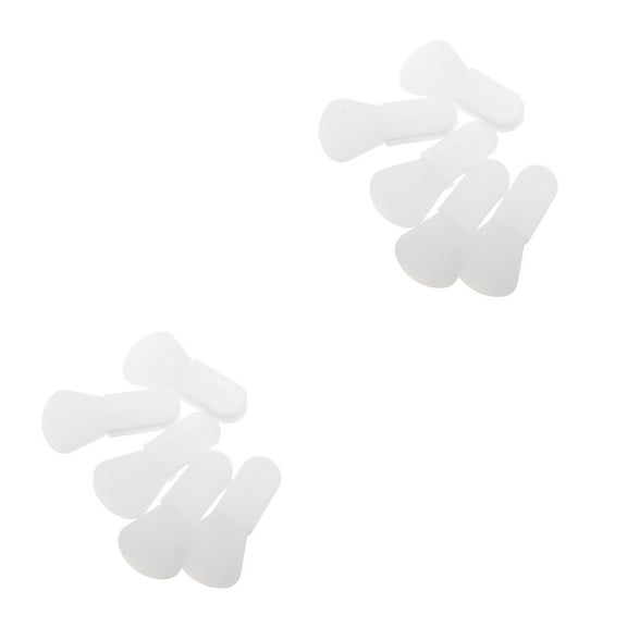 Masteelf 10 pcs  Beauty Face Mask Spatula Soft Silicone Brush Makeup Spatula Body Lotion Applicator Brush with Short Handle for Eye Creams Eye Mask Skincare