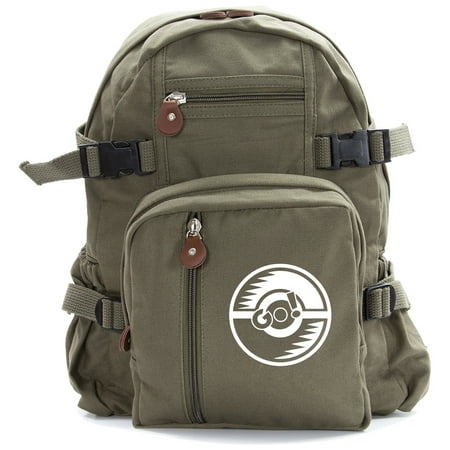 Poke Ball Heavyweight Canvas Backpack Bag (Best Bail Out Bag)