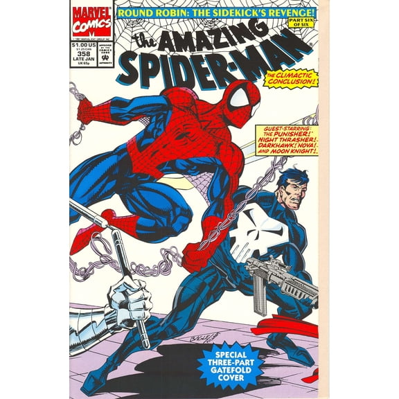 The Amazing Spider-Man #358 VF ; Marvel Comic Book