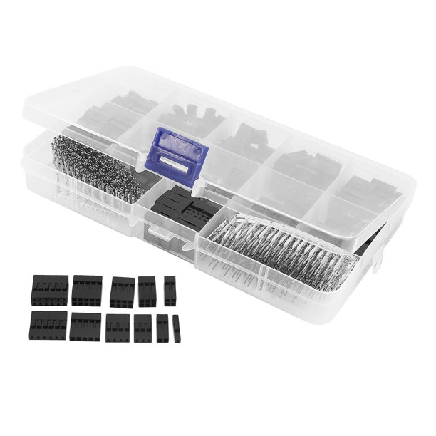 620 piezas 2,54 mm paso JST 1 2 3 4 5 6 pines Conector de carcasa Macho Hembra Crimp Pins Adaptador Surtido