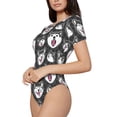 thumbnail image 2 of Naloa Husky Women's Short-Sleeved Onesie, One-Piece Swimsuit for Parties, dates, clubs - XX-Large, 2 of 9