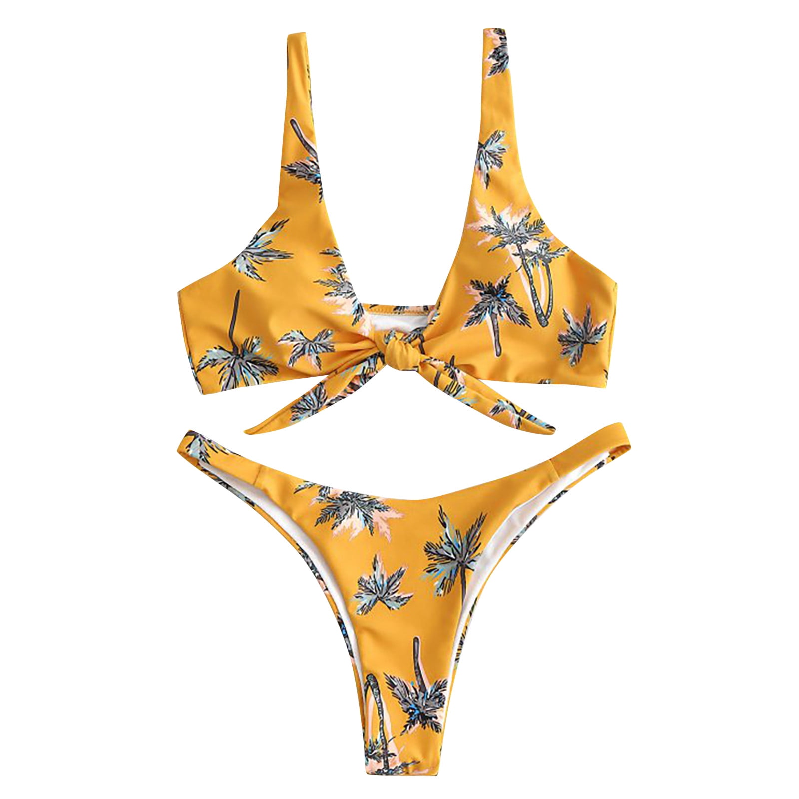 SOOMLON Women 2023 Swimsuit Brazilian Floral Swimsuits High Waisted