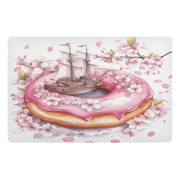 BZSMCE Floor Mats 32x20in Doughnu with Ship Creativity Doormats