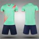 thumbnail image 4 of Odeerbi Niños Niñas Malla Rápido Seco Uniforme de Fútbol Conjunto Rayas Gradiente Impresión Camiseta Shorts Ropa Deportiva Atlética Para 5-15 Años, 4 of 6