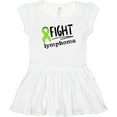 thumbnail image 3 of Inktastic Fight Lymphoma Lime Ribbon Girls Toddler Dress, 3 of 5