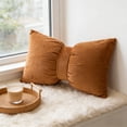 thumbnail image 5 of Bow Pillow Bow Shaped Throw Pillow Soft Bowknot Pillow Decorative Throw Pillows,Soft Sofa Throw Pillows Bedding Decorative Cushion,Couch Bed Cute Home Decor Accent Pillows,1 1.81×19.69in, 5 of 6