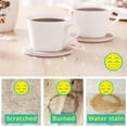 thumbnail image 3 of 4 inch Funny Coasters For Drinks With Holder, Set Of 6, Marble, 3 of 7