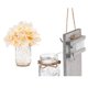 thumbnail image 2 of Aplique de pared decorativo LED retro, lámpara colgante de pared de 2 piezas con forma de botella, lámpara de bola de flores para el hogar y la cocina., 2 of 5
