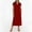 Wine women high low midi dress a1, variant on Uscallm Women's Summer Midi Dress Short Sleeve Collared V Neck Lightweight Soft Fabric Boho Casual Travel Beach Sundresses, Light Blue S