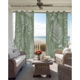 thumbnail image 6 of Sage Green Botanical Blackout Curtains for Bedroom Living Room Darkening Curtains 96 Inches Long Farmhouse Country Leaves Plant Window Curtain 2 Panels Set Window Treatment Grommet Drapes 52"x96", 6 of 9