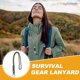 thumbnail image 5 of Lanyard de Paracord Trenzado Uxcell, 2 Pcs Lanyard de Paracord para Tarjetas de ID, Cámara, Cartera, Llaves, Supervivencia al Aire Libre, Camuflaje Verde, 5 of 6
