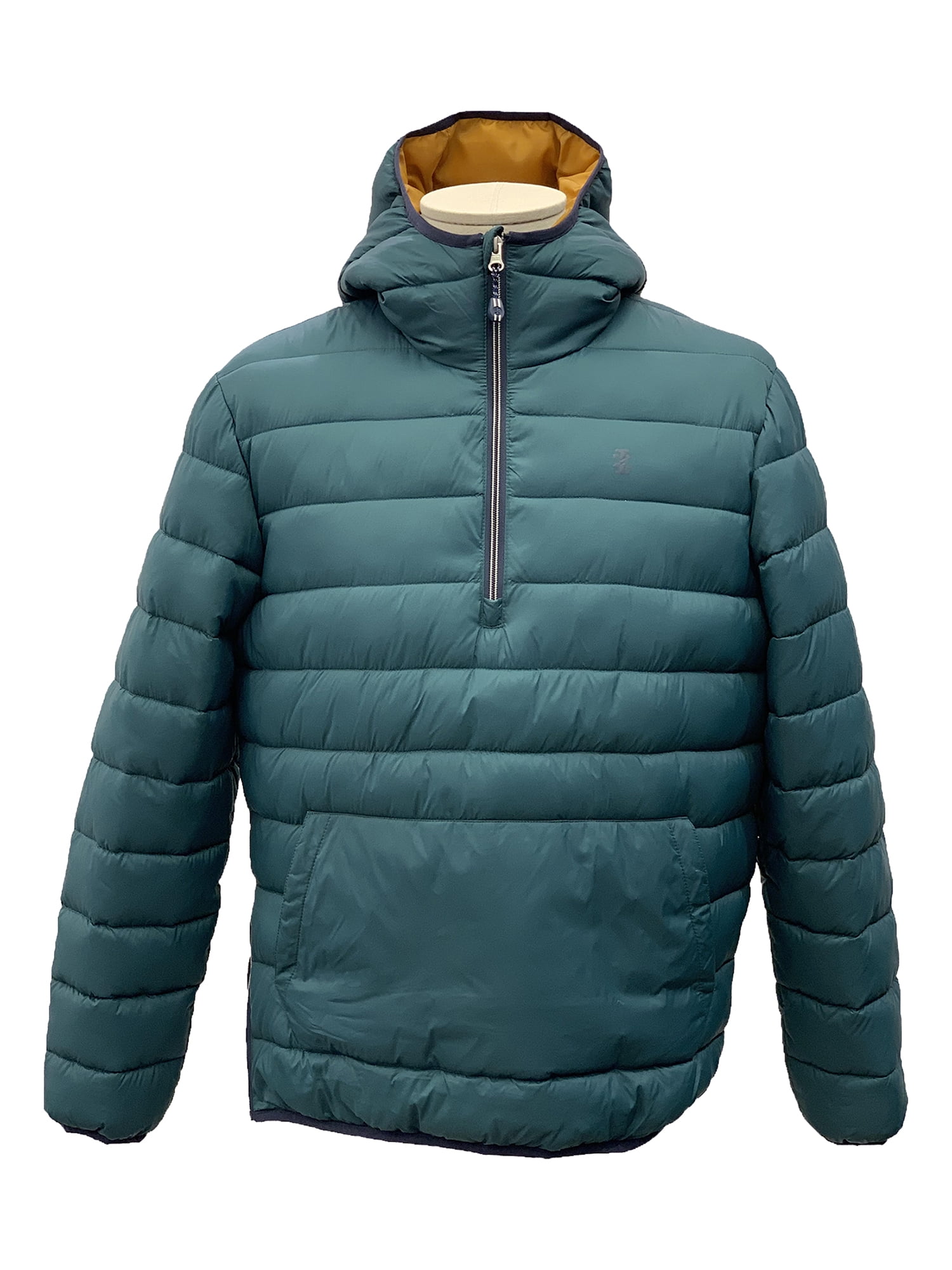 Izod mens Quilted Hooded Puffer Popover 