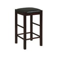 thumbnail image 5 of Linon Lancer 25" Indoor Wood Backless Counter Stool, Set of 2, Espresso, 5 of 8