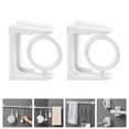 thumbnail image 4 of 2pcs Curtain Rod Holders Shower Rods Mounts Adhesive Wall Mounted Holders, 4 of 8