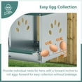 thumbnail image 6 of Chicken Nesting Box, 3 Compartment Metal Nesting Box for Chicken, Indoor & Outdoor Use, Green, 6 of 10