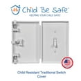 thumbnail image 1 of Child Be Safe (Lot de 1) Housse d'Interrupteur d'Éclairage à l'Épreuve des Enfants et des Animaux, Blanc, 1 of 10